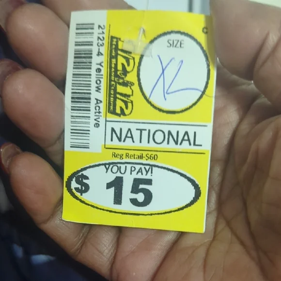 Blue and White Tie-Dye Sleeveless Dress - Picture 3 of 3